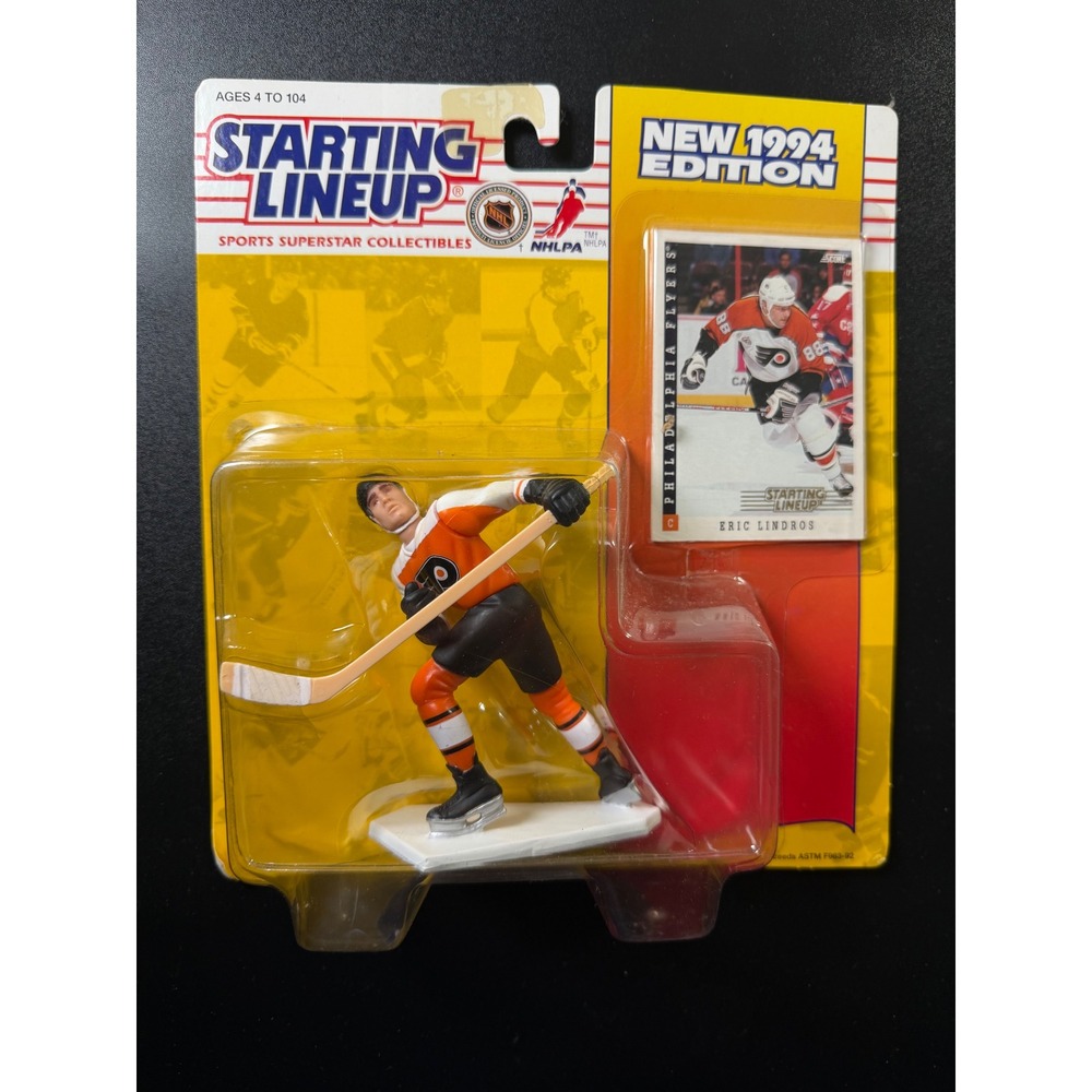 1994 Starting Lineup Eric Lindros Philadelphia Flyers Kenner NHL Figure New